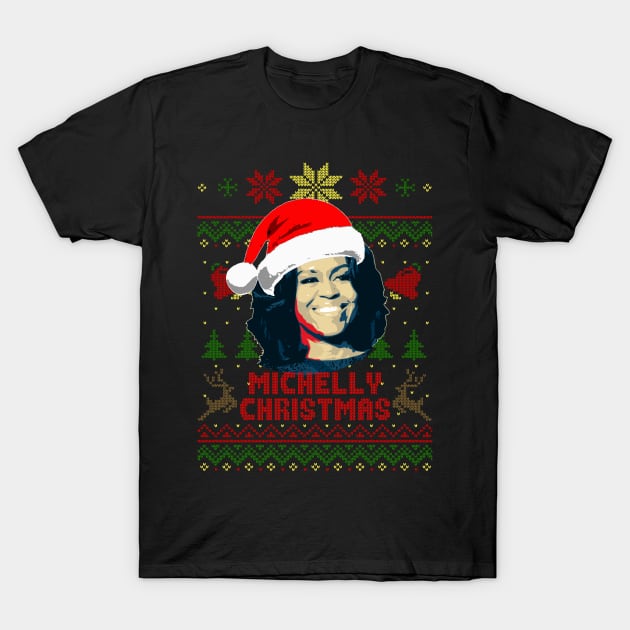 Michelle Obama Michelly Christmas T-Shirt by Nerd_art